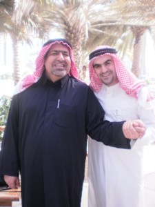 الشاعر ناصر حيدري مع الفنان عارف الاحوازي