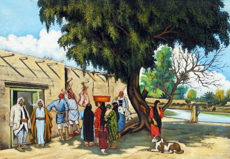 ( اللوحة للرسام سیدعباس شوکتي من مدينة الخفاجية )