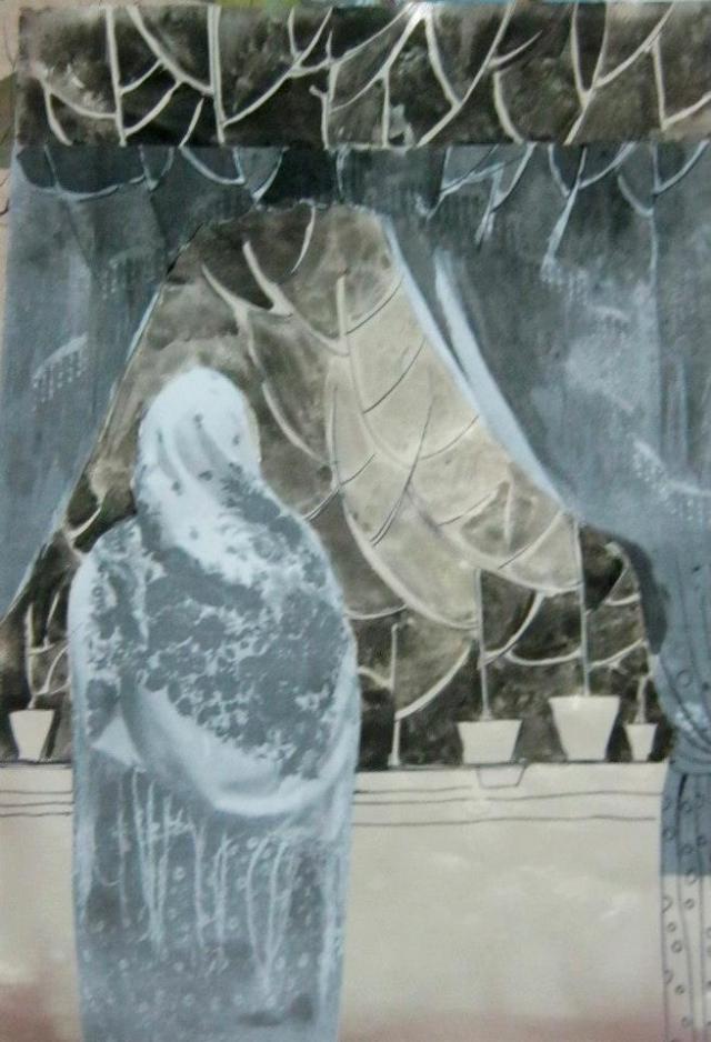 اللوحة من رسم الفنانة الاحوازية الاستاذة سهام سجيراتي